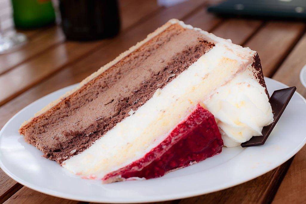 Hausgemachte Torte im Café